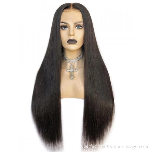 360 Wig Wholesale Price Straight Lace Frontal Wigs Brazilian Virgin Hair for Black Women 13*4 Lace Frontal Human Hair Wigs